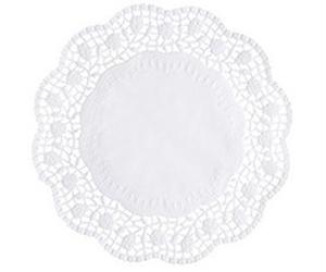 Napperon, rond, diamètre: 360 mm, blanc