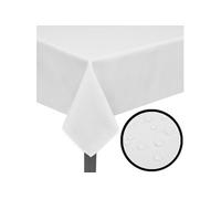 vidaXL Nappes de table Lot de 5 220 x 130 cm Blanc