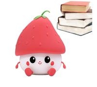 Naqqios Veilleuse Fraise - Veilleuse Mignonne Pour, Lampe Intelligente À Intensité Variable | Lampe De Nuit Pour À Accès Tactile Avec Batterie Rechargeable Longue Durée De 1200 M Ah, Lampe De