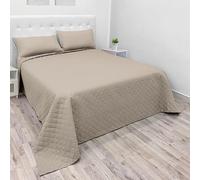 NARCISO Dessus de Lits et Couvre-Lits 1 Personne 220x270cm, Couverture Légère été en Microfibre, Dessus de Lit 1 Personne Tissage de Couleur Unie