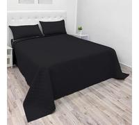 NARCISO Dessus de Lits et Couvre-Lits 1 Personne 220x270cm, Couverture Légère été en Microfibre, Dessus de Lit 1 Personne Tissage de Couleur Unie