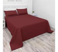 NARCISO Dessus de Lits et Couvre-Lits 1 Personne 220x270cm, Couverture Légère été en Microfibre, Dessus de Lit 1 Personne Tissage de Couleur Unie
