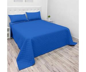 NARCISO Dessus de Lits et Couvre-Lits 1 Personne 220x270cm, Couverture Légère été en Microfibre, Dessus de Lit 1 Personne Tissage de Couleur Unie