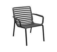 NARDI - Fauteuil bas empilable Noir