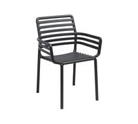 NARDI - Fauteuil empilable Noir