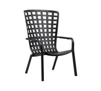 NARDI - Fauteuil empilable Noir