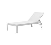 Transat Dossier inclinable Empilable Nardi Polypropylène Fibre de verre Plano 40462.00.107 Bianco