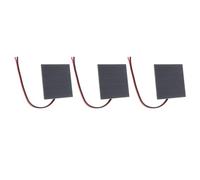 Naroote 3 Ensembles de Petits Panneaux Solaires Haute efficacité pour les Projets de Bricolage, Kits Pédagogiques en Silicium Monocristallin 1W, Taille Compacte