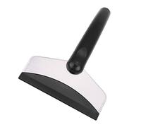 Naroote Acier Inoxydable adapté pour Mini Pelle à Neige et Grattoir à Glace, Outil pour Enlever la Voiture sur Le Pare-Brise 18x11cm Noir Argent