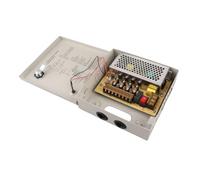 Naroote Boîtier D'alimentation CCTV, Conception Métallique Sécurisée avec e Verrouillage et Fusible pour L'éclairage LED et la de sécurité