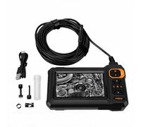 Naroote Borescope digital à double lentille et écran 4.3" LCD IP67 | Vue large avant et côté, 8 LEDs ajustables, câble semi-rigide 5m, prise aviation, pour auto, tuyaux, HVAC & électrique