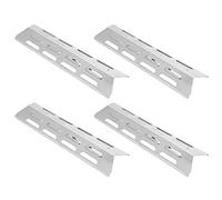 Naroote Bouclier Thermique Universel pour Barbecue, 4 Pièces, Couvercles de Brûleur de Barbecue en Acier Inoxydable, Accessoire de Remplacement de Déflecteur de Plaque Réglable pour