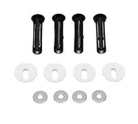 Naroote Boulons D'ensemble de Siège de Toilette Robustes, Conception | ABS et acier durables, Mécanisme de verrouillage stable, Capacité étanche, Kit de quincaillerie complet, Assemblage simple