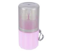 Naroote Bouteilles de Voyage de 55 Ml, Bouteille à Pompe Approuvée par la TSA, Boîte de Rangement Anti-fuite avec Ventouse en Silicone, Idéale pour l'organisation des Articles de Toilette Pendant