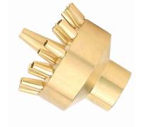 Naroote Buse de Fontaine en Cuivre, Compatible avec Filetage Femelle Standard de 1 Po, Conception Multi-trous |Diffusion Universelle, Construction en Cuivre Antirouille pour les Parcs d'étangs de