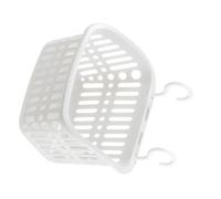 Naroote Caddie de Douche Suspendu, Robuste et Durable, Organisateur de Trous de Drainage pour Salle de Bains, Cuisine, Bureau, fabriqué en Plastique (WHITE)