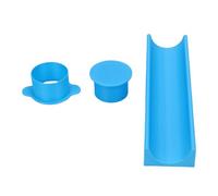 Naroote Cake Pop Circle Maker, Moule à Cake Pop Rond avec Plateau PP Cutter Pusher Ensemble de Cuisson pour les Fêtes d'anniversaire à la Maison, les Desserts de Mariage (bleu ciel)