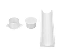 Naroote Cake Pop Circle Maker, Moule à Cake Pop Rond avec Plateau PP Cutter Pusher Ensemble de Cuisson pour les Fêtes d'anniversaire à la Maison, les Desserts de Mariage (WHITE)