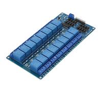 Naroote Carte de Commande de Module de Relais 5 V à 16 Canaux avec Protection Optocoupleur, Performances Fiables pour Module Microcontrôleur, Sortie D'extension PLC