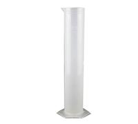 Naroote Cylindre Doseur en Plastique Transparent de 250 Ml pour Utilisation en Laboratoire, Matériau Durable, Lecture Facile, Versement Plus Facile, adapté aux Expériences Industrielles et