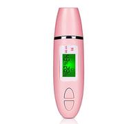 Naroote Détecteur de Peau Numérique, Analyseur d'écran LCD avec Sonde Très Sensible, Testeur de Peau de Type Stylo Portable, Idéal pour la Maison, les Voyages et les Salons de beauté (PINK)