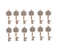Naroote Ensemble D'Ouvre-bouteilles à Clés Vintage, 12 Pièces, Ouvre-bouteilles Uniques pour Mariages, Fêtes, Célébrations, Alliage de Cuivre