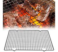 Naroote Filet de Barbecue en Métal, Robuste et Durable, pour Camping et Pique-Nique en Plein Air, 40x25 Cm