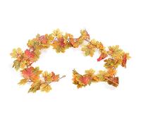 Naroote Guirlande Décorative de Vigne de Feuille D'érable, Feuilles d'automne Réalistes pour la Décoration de la Maison, Parfaite pour Thanksgiving et Les événements d'automne, 1 Pièce, Plastique