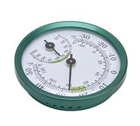 Naroote Hygromètre de Température et d'humidité, Hygromètre à Cadran Transparent Fin et Grand écran pour Serre, Entrepôt, Maison et Bureau, sans Batterie, Portable de Petite Taille