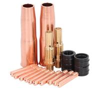 Naroote Kit de Pistolet à Souder MIG, 16 Pièces, Buses en Laiton de qualité Supérieure, Diffuseurs pour Soudeurs 200/250 M7