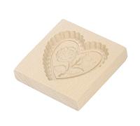 Naroote Moule à Biscuits en Bois avec Motifs Complexes (Coeur d'amour et | Facile à nettoyer, en bois de hêtre, lisse, réutilisable