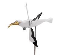 Naroote Moulin à Vent Mouette Ornement de Jardin, Tourbillon pour Décorations de Cour Extérieure, Moulin à Vent Mouette Résistant aux Intempéries pour Patio Familial, Fer en Résine 10,2x9,6 Pouces