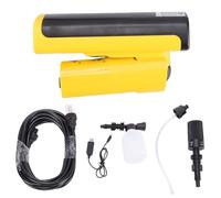 Naroote Nettoyeur Haute Pression sans Fil, Nettoyeur électrique Portatif Pliable avec Batterie de 8 000 MAh, 3 Vitesses, Buse 5 en 1, Tuyau de 5 M, Corps en ABS pour Voiture, Vélo, Cour,