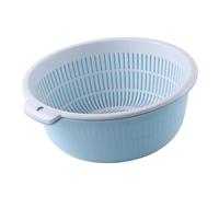 Naroote Panier de Lavage de Cuisine à Double Couche, Panier égouttoir Multifonctionnel épaissi de Grande capacité avec Conception Creuse, Idéal pour le Lavage et l'égouttage des Fruits, Légumes,