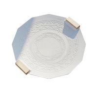 Naroote Poêle à Griller Coréenne, Poêle à Griller en Pierre Médicale Antiadhésive, Plaque à Pizza Portable, Plaque de Barbecue Multifonctionnelle pour Induction, Cuisinière à Gaz, Table de Cuisson