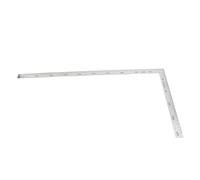 Naroote Règle à Angle Droit en Acier Inoxydable, Guide de Coupe Double Face, Règle de Mesure d'Angle Intérieur Extérieur avec Double Face, Idéale pour le Travail du Bois et des Métaux, 500 Mm X 250