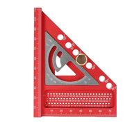 Naroote Règle de Mesure Multi-angle 3D, équerre de Charpentier, Règle Triangulaire à Onglet de 0 à 180 Degrés, Rapporteur d'angle avec Traceur de Ligne de Dessin, Idéal pour les Ingénieurs et le