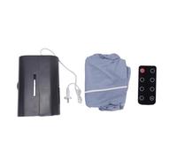 Naroote Sèche Linge Portable, Séchage Rapide Faible Bruit 3 Modes Séchage Double Protection Pliable, Machine à Sécher Électrique Compacte avec Minuterie et Télécommande pour Voyage (GREY)
