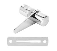 Naroote Serrure de Porte en Verre de Salle de Bains, Serrure élégante, Accessoire de Salle de Douche Durable pour la Maison et le Bureau, en Cuivre et Acier Inoxydable 304
