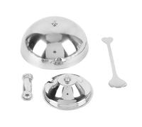 Naroote Tasse à Glace en Acier Inoxydable 304, Bol à Dessert, Tasse à Pudding, Plat de Service Vintage sur Pieds élégant, Idéal pour la Salade, le Dessert et le Pudding (Taille moyenne 10CM)