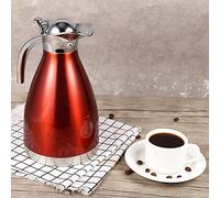 Naroote Théière à café en Acier Inoxydable 2 L ou 1,5 L, Pichet Isotherme à Double Paroi Isolée Sous Vide, Bouteille d'eau Chaude avec Rétention de Chaleur, Idéale pour les Boissons au café et au
