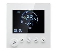 Naroote Thermostat Numérique, Thermostat d'ambiance, Thermostats Programmables avec écran Tactile LCD, Programmation 5+2 0-50°C, Idéal pour l'assemblage Mural des Systèmes de Chauffage (E-2)