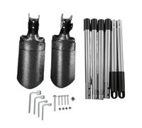 Naroote Troueuse avec Lames Double 57,1 Pouces, Acier au Carbone | Bêche de Jardin, de Racines, Trous de Plantation, Bordure de Pelouse, Aération du Sol, Plantation de Bulbes, Pièces en