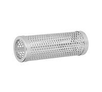 Naroote Tube de Fumage Cylindrique, Fumoir à Granulés de Barbecue de Grande capacité pour Le Camping en Plein Air, Acier Inoxydable 304 Durable, Parfait pour Les Grils à Gaz, électriques et à