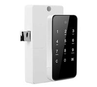 Naroote Verrouillage électronique par Mot de Passe, écran Tactile Numérique Intelligent sans clé pour Casiers de Classeurs - Alliage de Zinc, Or/Argent, 128x64 Mm (SILVER)