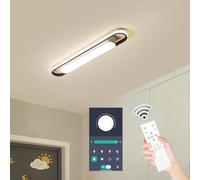 Naroume Modern LED Ceiling Light, Metal Ceiling Chandelier, 72CM, Blanc Chaud, Dimmable, Indoor, Salon, Chambre, Salle à Manger, Bureau, Couloir, Allée, Bureau Domicile
