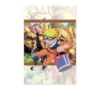 Naruto Ninja Peint Sur Le Rocher Du Hokage Anime Manga Poster 40x60 cm