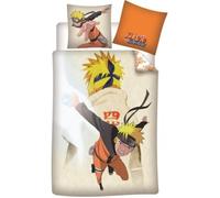 Aymax! Parure de lit Naruto 1 personne 140x200 cm réversible (housse de couette + taie 65x65 cm)