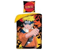 Naruto Shippuden - Parure de Lit Enfant, Housse de couette 140x200 cm, une Taie d’oreiller 63x63 cm