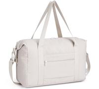 Narwey Ryanair Sacs de cabine sous le siège 40 x 30 x 20 cm - Sac d'hôpital léger pliable pour femme, sac de voyage pour essentiels, 20 l, beige, 40x25x19cm (20L)